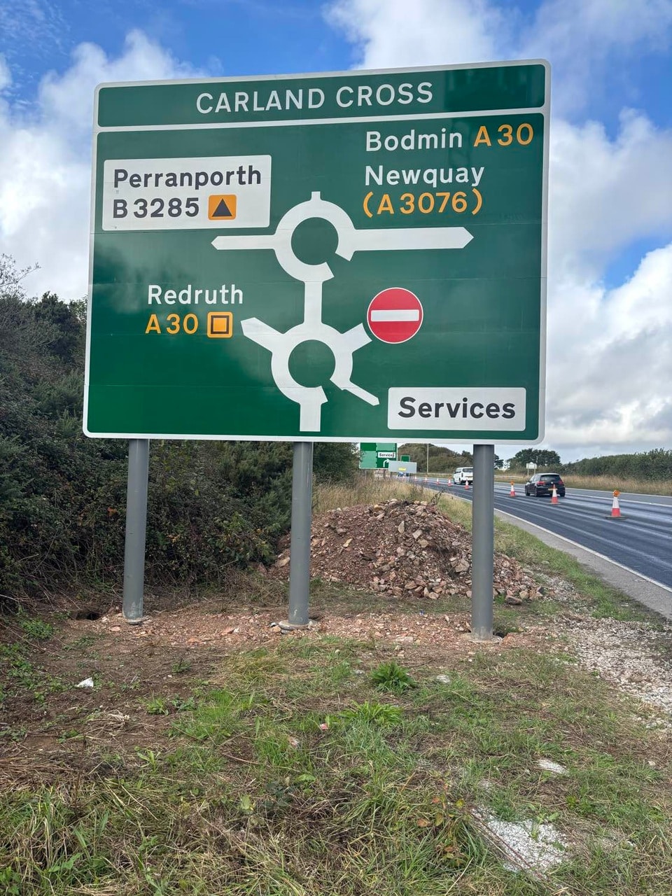 traffic signs done by PWS Site Services